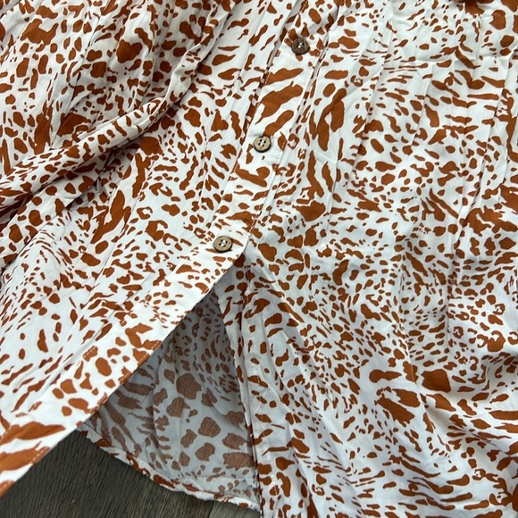 Jealous Tomato Medium ANIMAL PRINT BELTED WOVEN SLEEVELESS MIDI DRESS - Picture 3 of 11